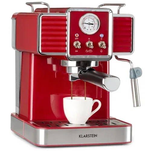 Klarstein gusto classico aparat za espresso, crvena