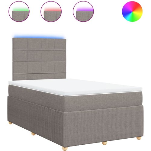 Maison Chic Box spring postelja - Vzmetna postelja z vzmetnico taupe 120x190 cm blago SL23729, (21879800) Cene
