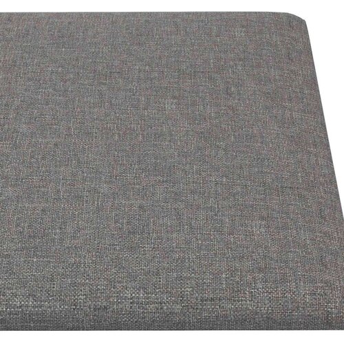  Zidna uzglavlja 12 pcs Svijetlo siva 60 x 30 cm tkanina Slike