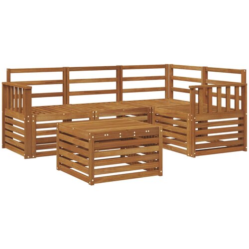  Set vanjskih sofa 5 kom. Prirodna Poliester Slike