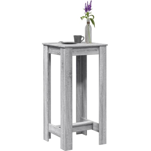 vidaXL Barska miza siva sonoma 51x50x103,5 cm inženirski les Cene