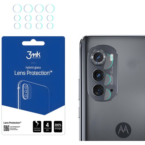  4x Staklo za kameru 3mk za Motorola Edge 2022 - Prozirna KP22717 Slike