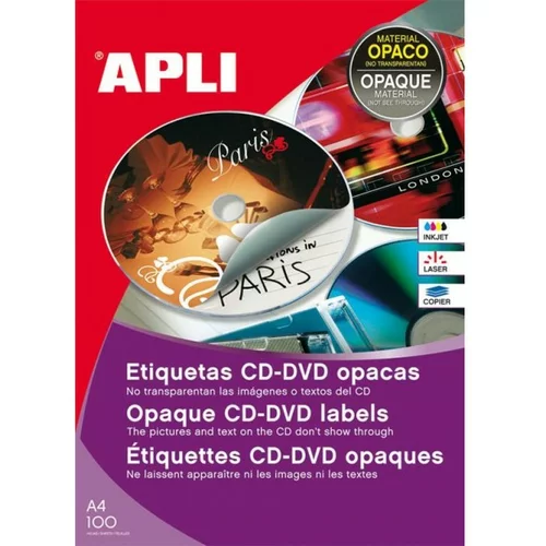 Apli Etikete za CD/DVD, fi 117 mm, 25/1