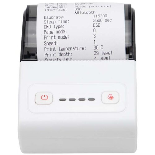 INF 58mm USB+Bluetooth Termalni Tiskalnik Potrdil za POS, Kuhinjo in Mobilno Tiskanje White+Grey, (5000129669) Slike