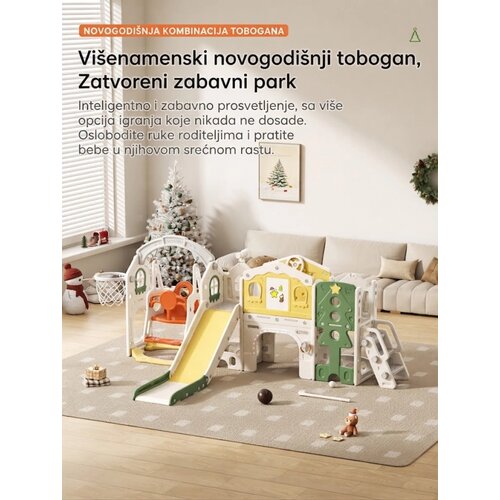  Dečji multifunkcionalni zabavni park - Božićni zvezdani park FE-HT-SDW Slike