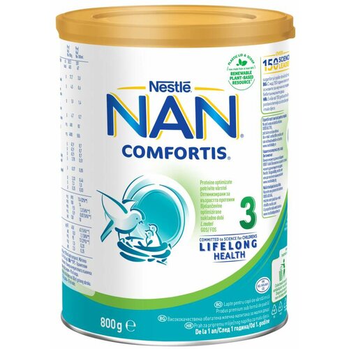 Nestle Nestlé NAN® comfortis 3, od 1. do 2. godine, mleko za malu decu, limenka, 800 g Cene