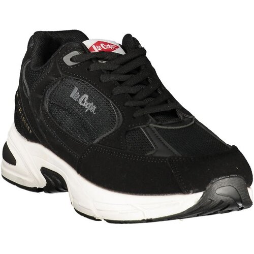 Lee Cooper mu&amp;scaron;ke tenisice LCM628605 s kontrastnim detaljima crne Slike