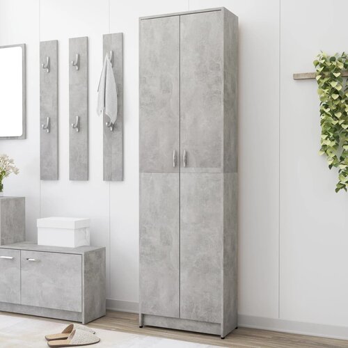vidaXL Garderobna omara za hodnik betonsko siva 55x25x189 cm Cene
