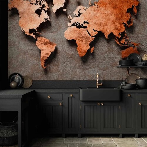  Foto tapeta - Copper Map 300x210 Vodootporna Cene