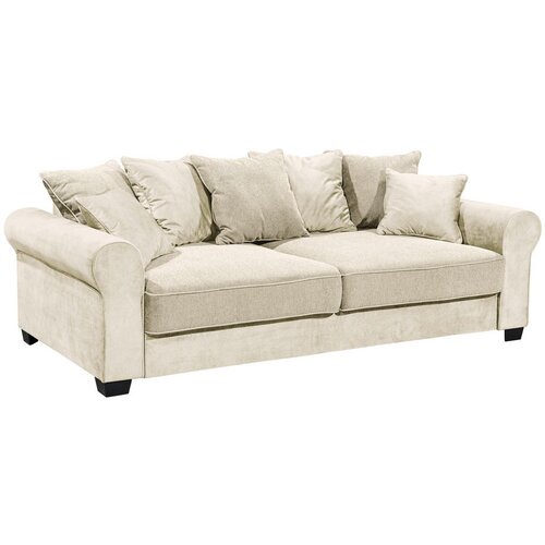 MID.YOU 3-SED, krem barve tekstil, leseni material Slike