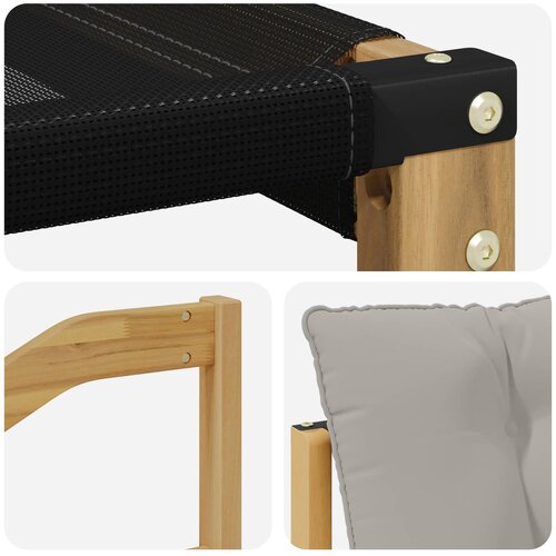  Set vanjskih sofa 5 kom. Bijela i svjetlosiva Smeđa 245 x 126,5 x 73 cm Slike