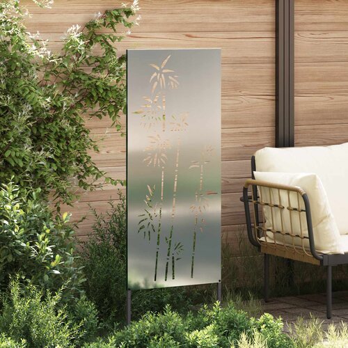  Privatnost u vrtu Cvjetni Srebrno 50 x 140 cm Pocinčani čelik Slike