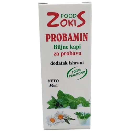 Zokis probamin biljne kapi za probavu food 50ml Slike