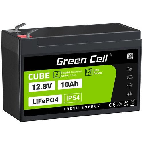 Green cell LFPGC12V10AH UPS battery Lithium Iron Phosphate (LiFePO4) 12.8 V 10 Ah Slike