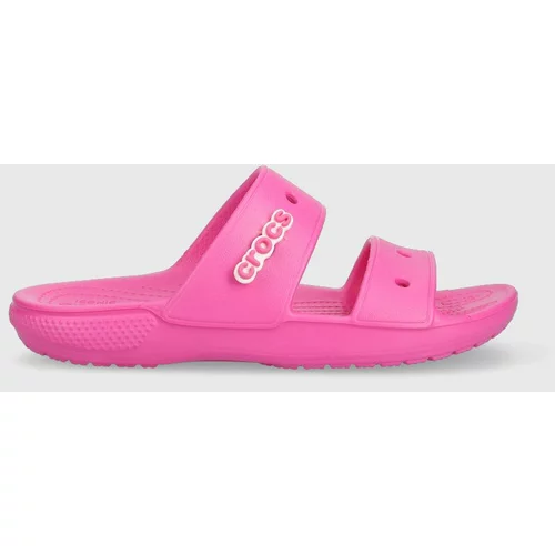 Crocs Natikači Classic Sandal ženski, roza barva, 206761
