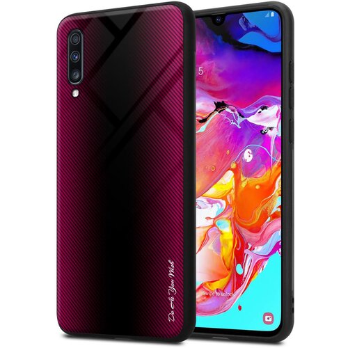 Cadorabo Case, združljiv s Samsung - Stripe Optics v Crimson Pink - Za&scaron;čitni pokrov iz silikona TPU in hrbta iz kaljenega stekla, (20573370) Cene