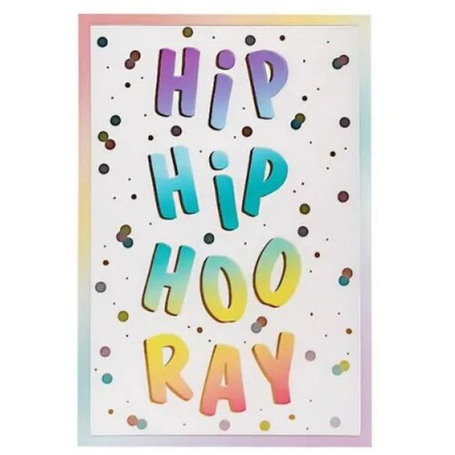  Čestitka 3D Hoorey Hip Hip Hoo Ray Slike