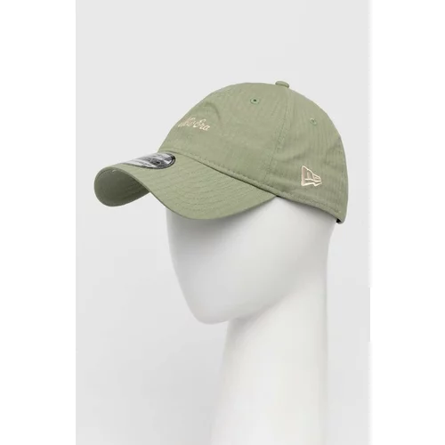 New Era Kapa sa šiltom boja: zelena, s aplikacijom