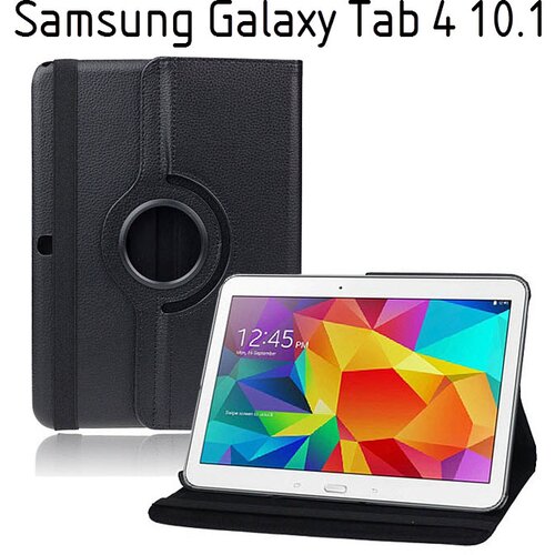  Vrtljivi ovitek / etui / zaščita za Samsung Galaxy Tab 4 10.1 - črni Cene