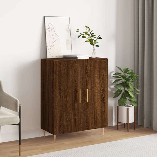  Komoda boja smeđeg hrasta 69 5x34x90 cm od konstruiranog drva Cijene