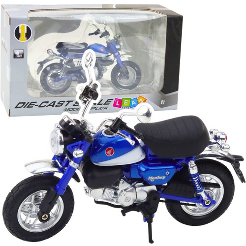 Metalni motor za igru Retro Classic sa svjetlosnim efektima 1:12 - plavi Slike