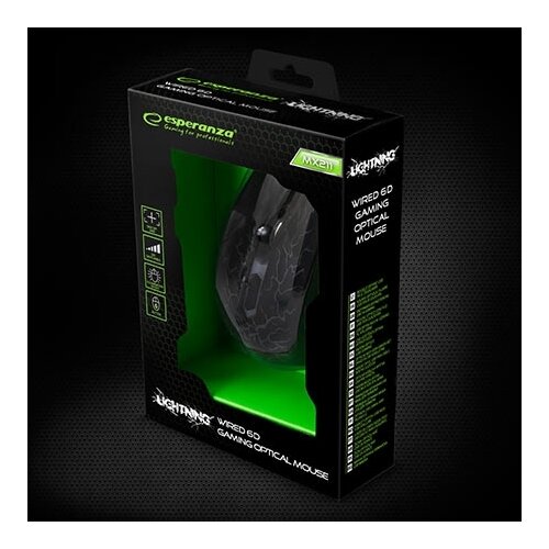  Miš ESPERANZA GAMING LIGHTNING 6D MX211, 2400dpi, ergonomic, EGM211R Cijene