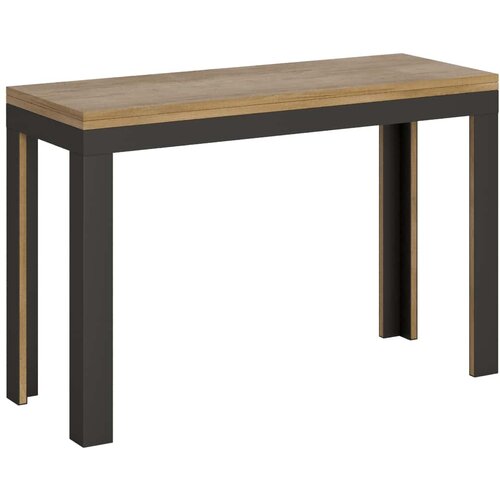Itamoby   Linea Double (120/200x45/90) - hrast, barva nog: antracit - preklopna jedilna miza, (20842665) Cene