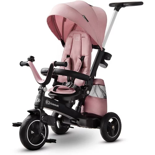 Kinderkraft otroški tricikel 5v1 easytwist mauvelous pink