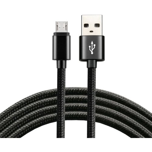 EverActive cable micro USB 1m - Black, braided, quick charge, 2,4A - CBB-1MB Cijene