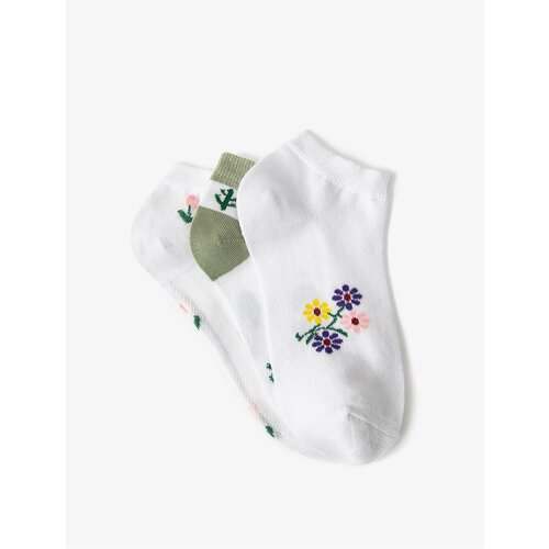 Koton 3-Piece Set of Booties Socks Floral Pattern Cene