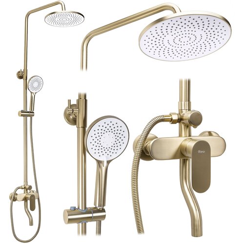 Rea Komplet za prhanje DROP Brush Gold Cene