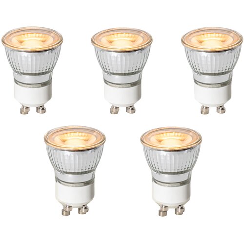 LUEDD Komplet 5 GU10 3-stopenjskih zatemnitvenih LED žarnic 35 mm 4W 200 lm 2200K Slike