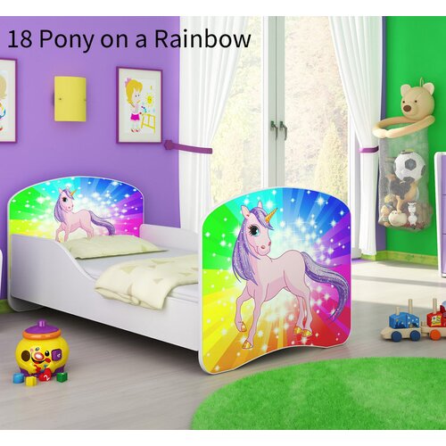  Otro&scaron;ka postelja ACMA z motivom 180x80 cm 18 Pony on a rainbow Cene