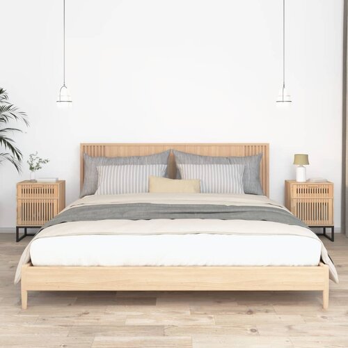 VidaXL Noćni ormarići 2 kom 40 x 30 x 55 5 cm od drva i željeza Slike