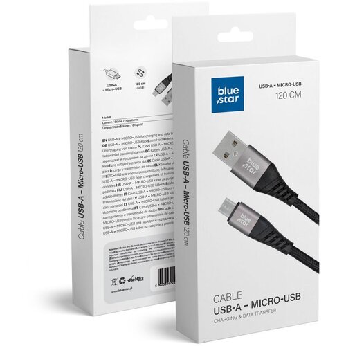 Blue Star usb kabal  micro 2A 120cm crni Cene