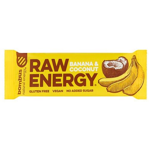 Bombus Natural Energy Bombus Sirova pločica - Banana &amp;amp; Kokos 50g Slike