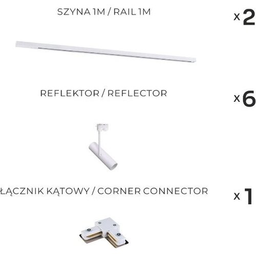 Zuma line 3576 - Reflektor za &amp;scaron;inski sistem LISA 6xGU10/35W/230V, beo Slike