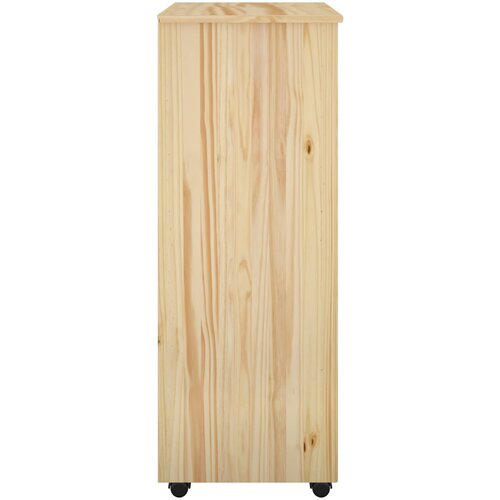  Mobilni ormar Smeđa 53 x 39 x 103 cm Čvrsto borovo drvo Slike