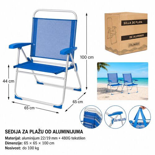 KMT Aluminijumska stolica, Plava Cene