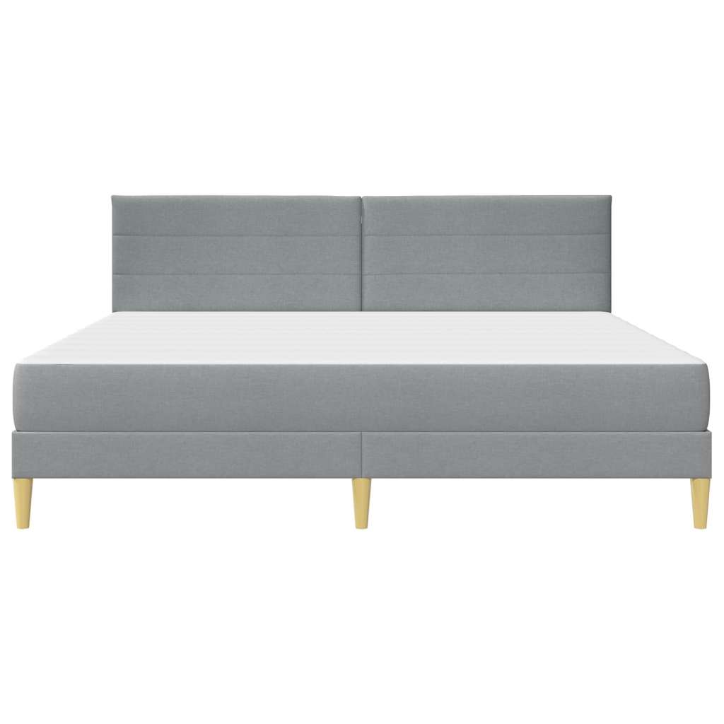  Okvir za krevet Svijetlo siva 200 x 200 cm Poliester Slike
