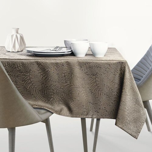 AmeliaHome Stolnjak i traka Gaia 115x250 cm, cappuccino Slike