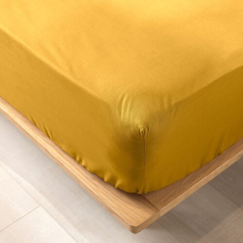 Douceur d int&amp;eacute;rieur Rumena napenjalna rjuha iz organskega bombaža 90x190 cm Biolina &amp;ndash; Slike