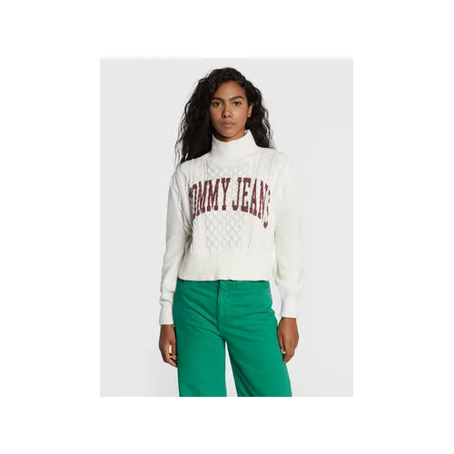 Tommy Jeans Golf Crop College Cable DW0DW14273 Bela Cropped Fit