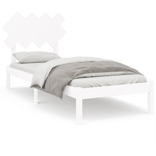  Okvir za krevet bijeli 90x200 cm od masivne borovine Slike