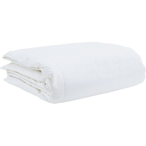vidaXL Odeja z blazino 3 pcs Bela 240 x 200 cm Puh Cene