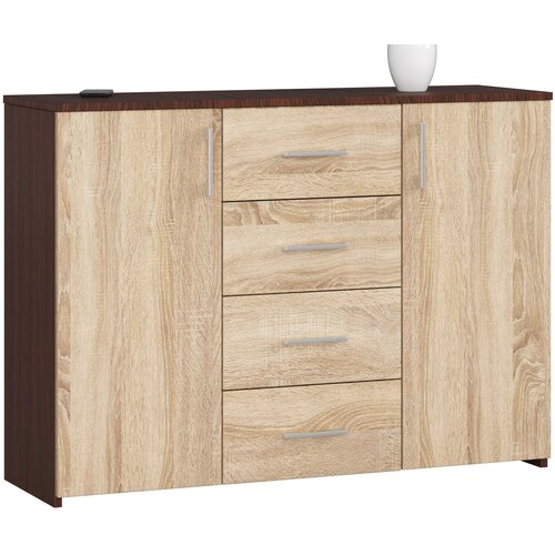 AKORD Komoda, 1 Polica, Wenge/Hrast Sonoma, (5000332255) Cene