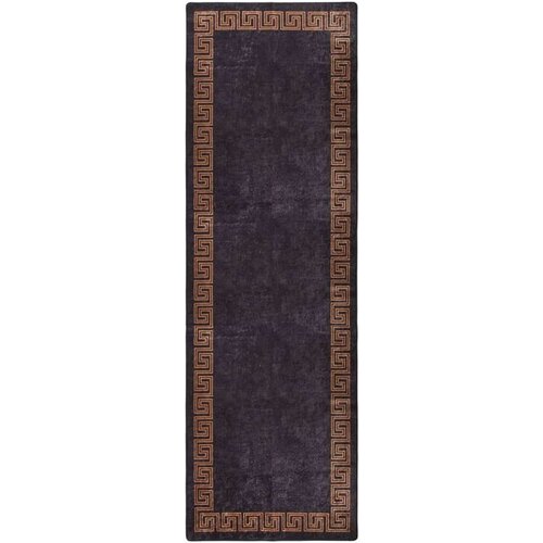  Perivi tepih 80 x 300 cm crno-zlatni protuklizni Cijene