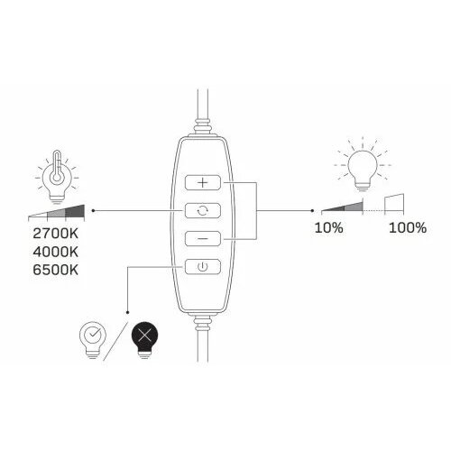  LED prigu&amp;scaron;iva lampa sa stativom i držačem za vlogovanje LED/10W/5V 2700-6500K Slike