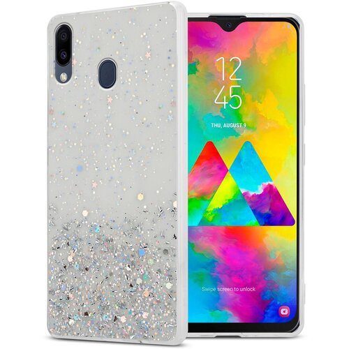 Cadorabo Case, združljiv s Samsungom v prozornem z ble&scaron;čicami - za&scaron;čitnim pokrovom, narejen iz fleksibilnega silikona TPU s penečimi ble&scaron;čicami, (20694070) Cene
