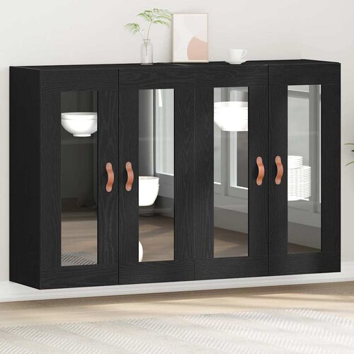  Zidni ormari 2 pcs Crni hrast 69,5 x 34 x 90 cm Cijene